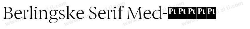 Berlingske Serif Med字体转换